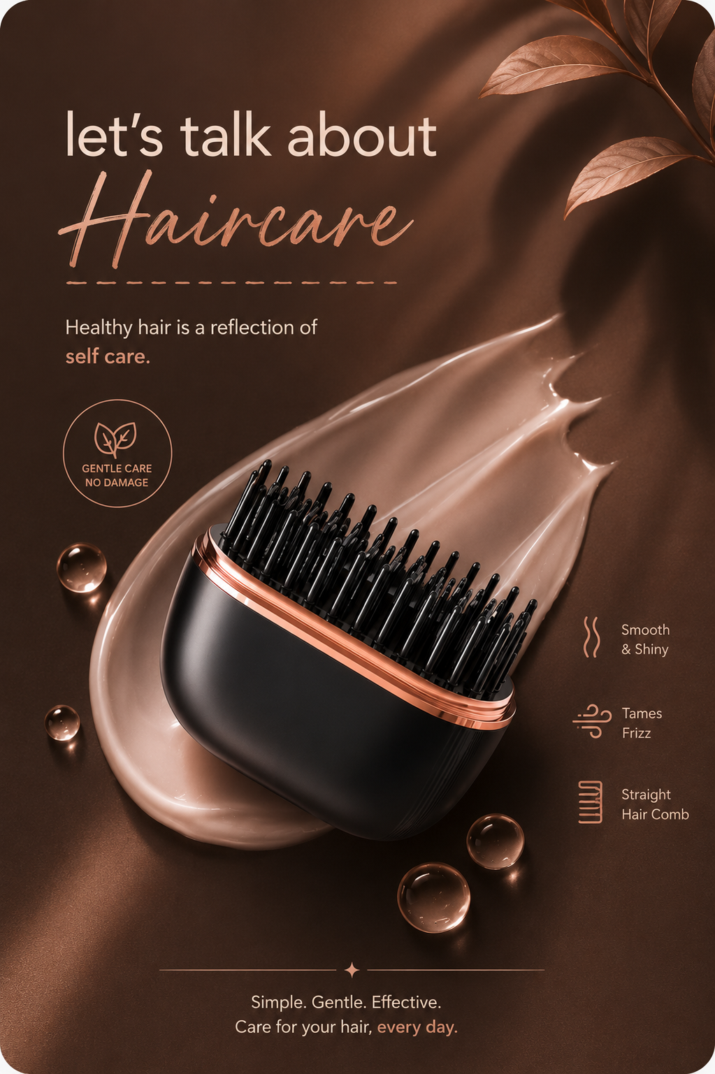 MiniGlow™ Cordless Hair Straightening Brush
