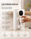Wall Mounted Smart Mouthwash Dispenser with 2 Magnetic Cups