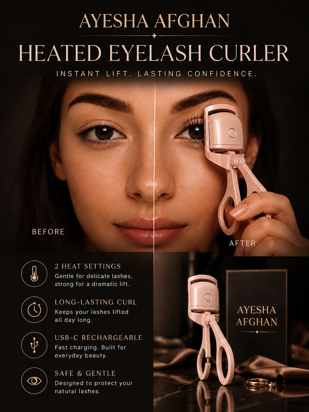 LumiLash™ Heated Eyelash Curler