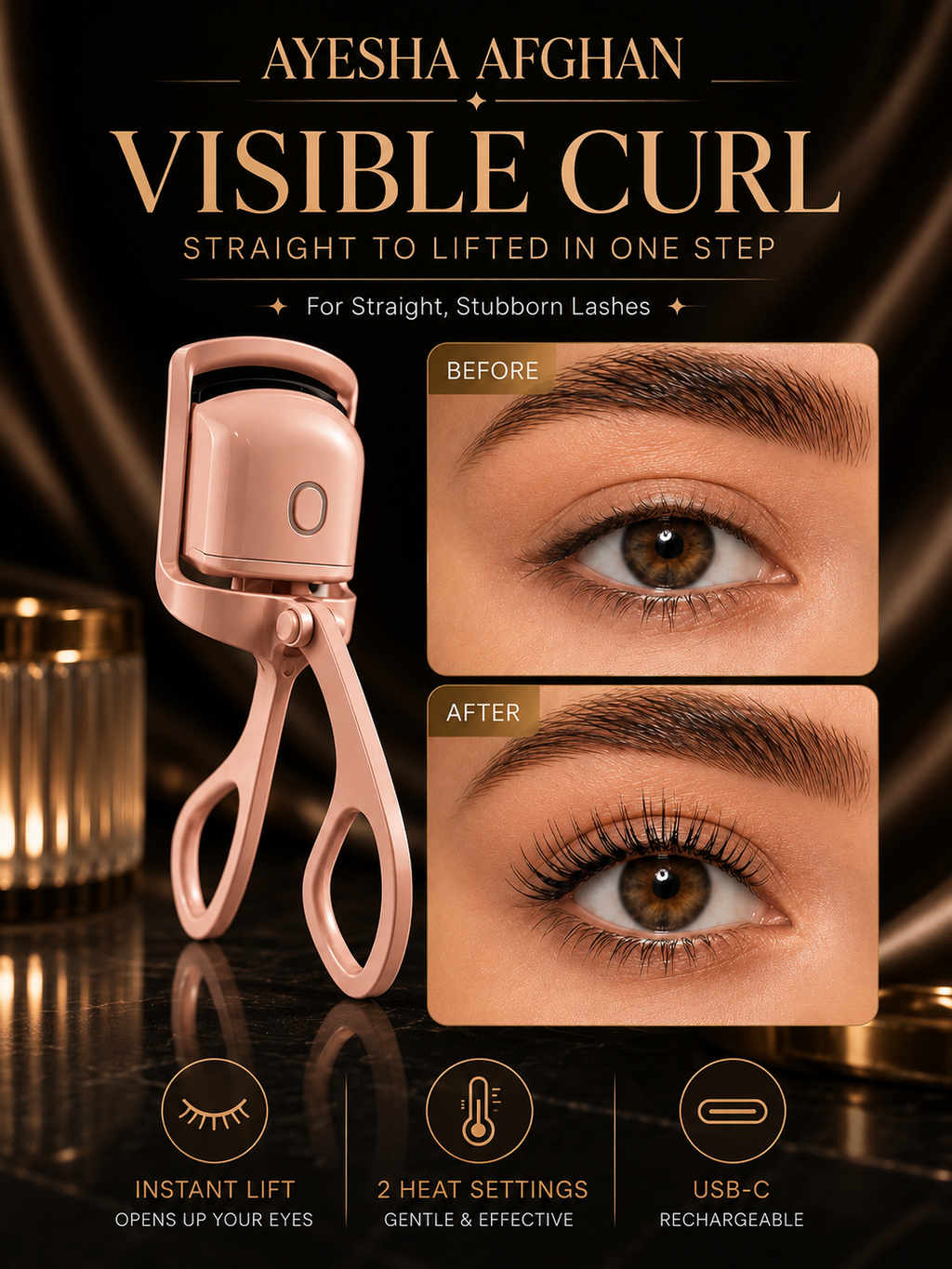 LumiLash™ Heated Eyelash Curler