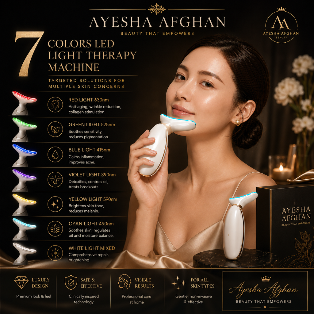 LumiGlow™ 7-Color LED Facial & Neck Massager