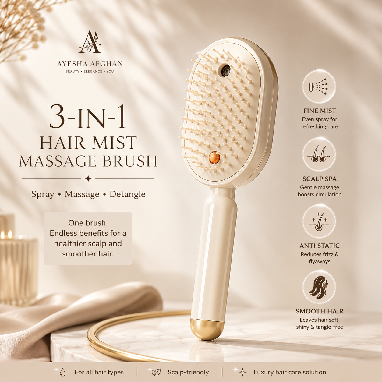 Nano-Mist Hair Brush™