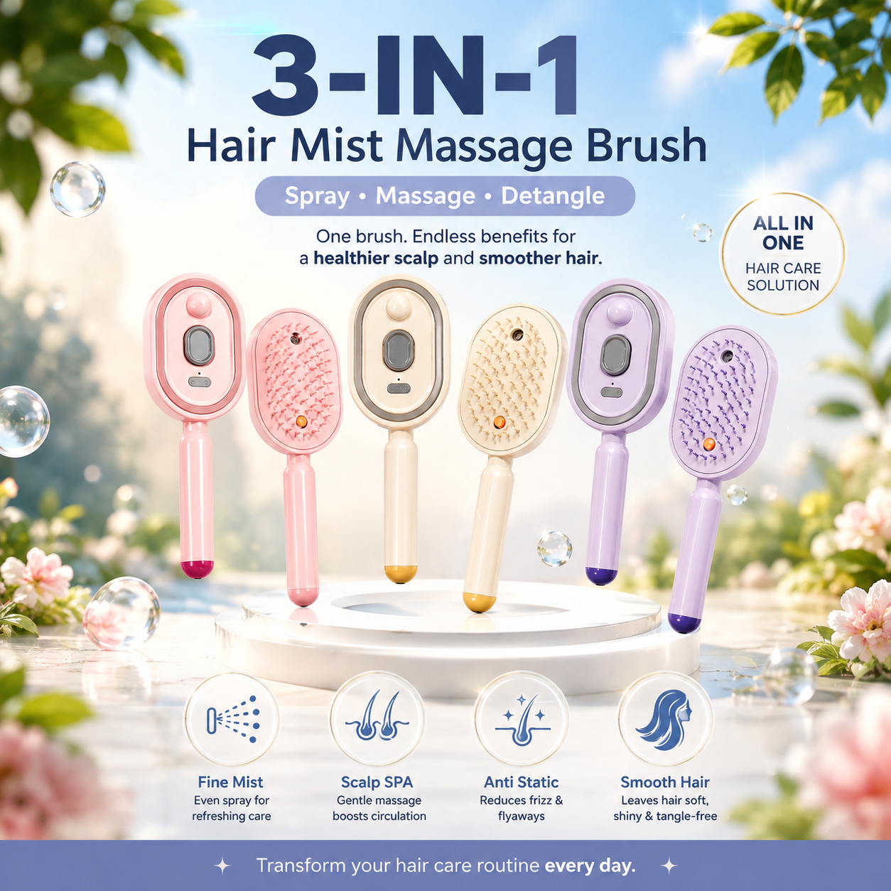 Nano-Mist Hair Brush™