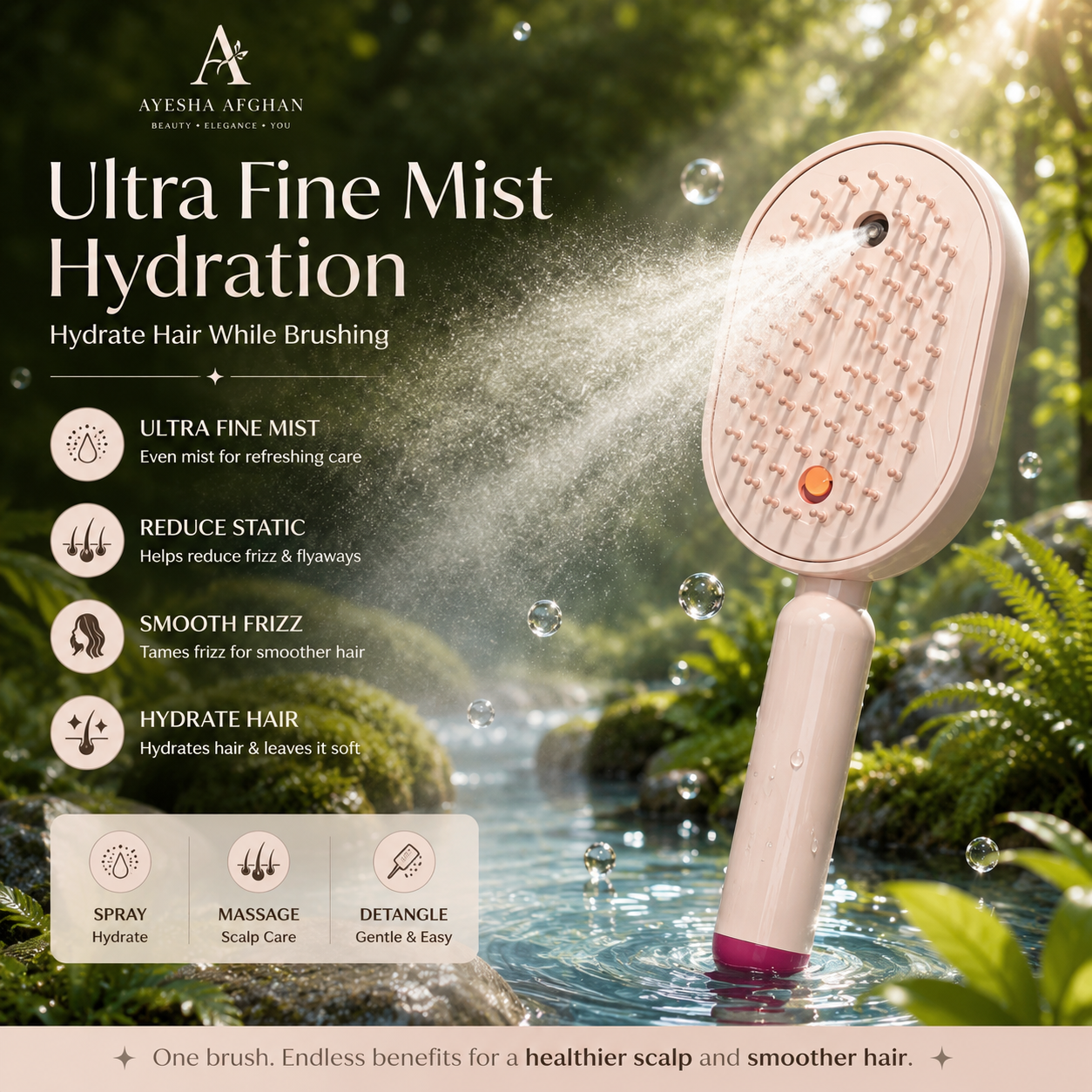 Nano-Mist Hair Brush™