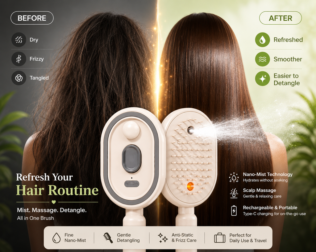 Nano-Mist Hair Brush™