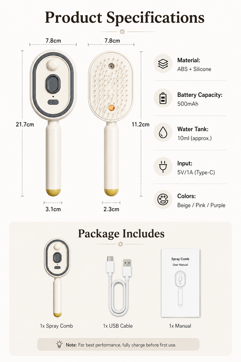 Nano-Mist Hair Brush™